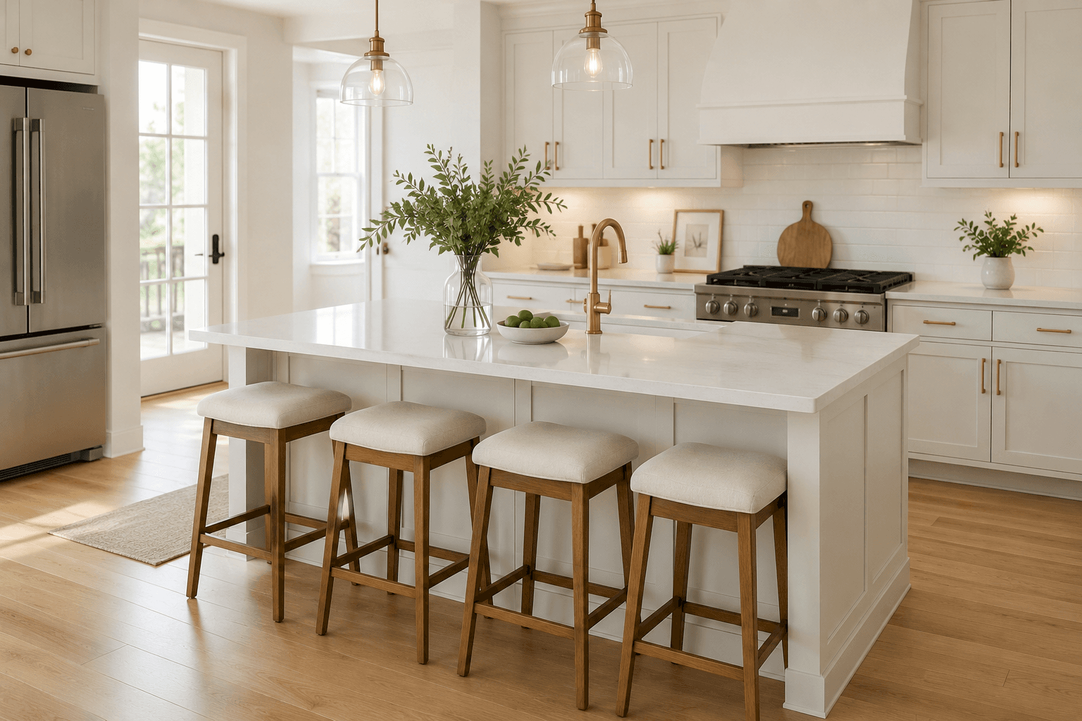Kitchen after cleaning